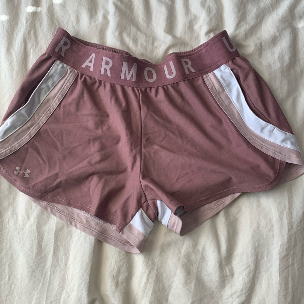 Under Armor pink shorts